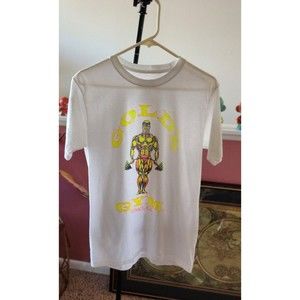 Gold's Gym Strong Man Tee - Medium - Neom Color Way Size M Men's Venice CA Beach